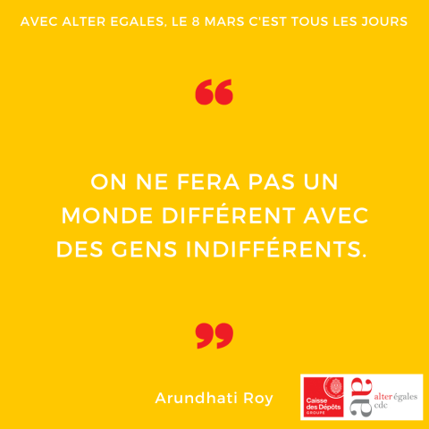 On fera pas un monde différent avec des gens indifférents