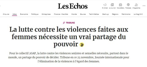 La lutte contre la violence faites aux femmes nécessite un vrai partage du pouvoir